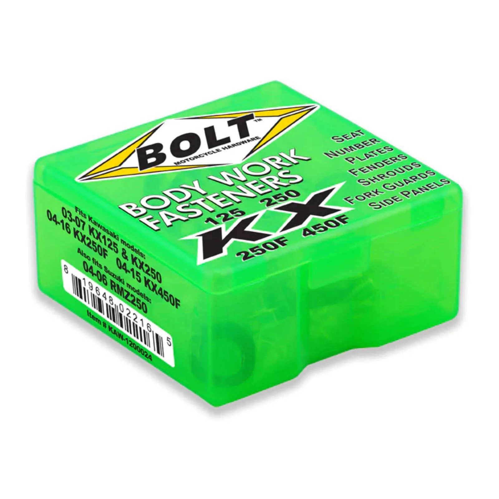 Bolt Body Work Fastener Kit Kawasaki KX450F '19-Present / KX250F '21-Present - Image 2
