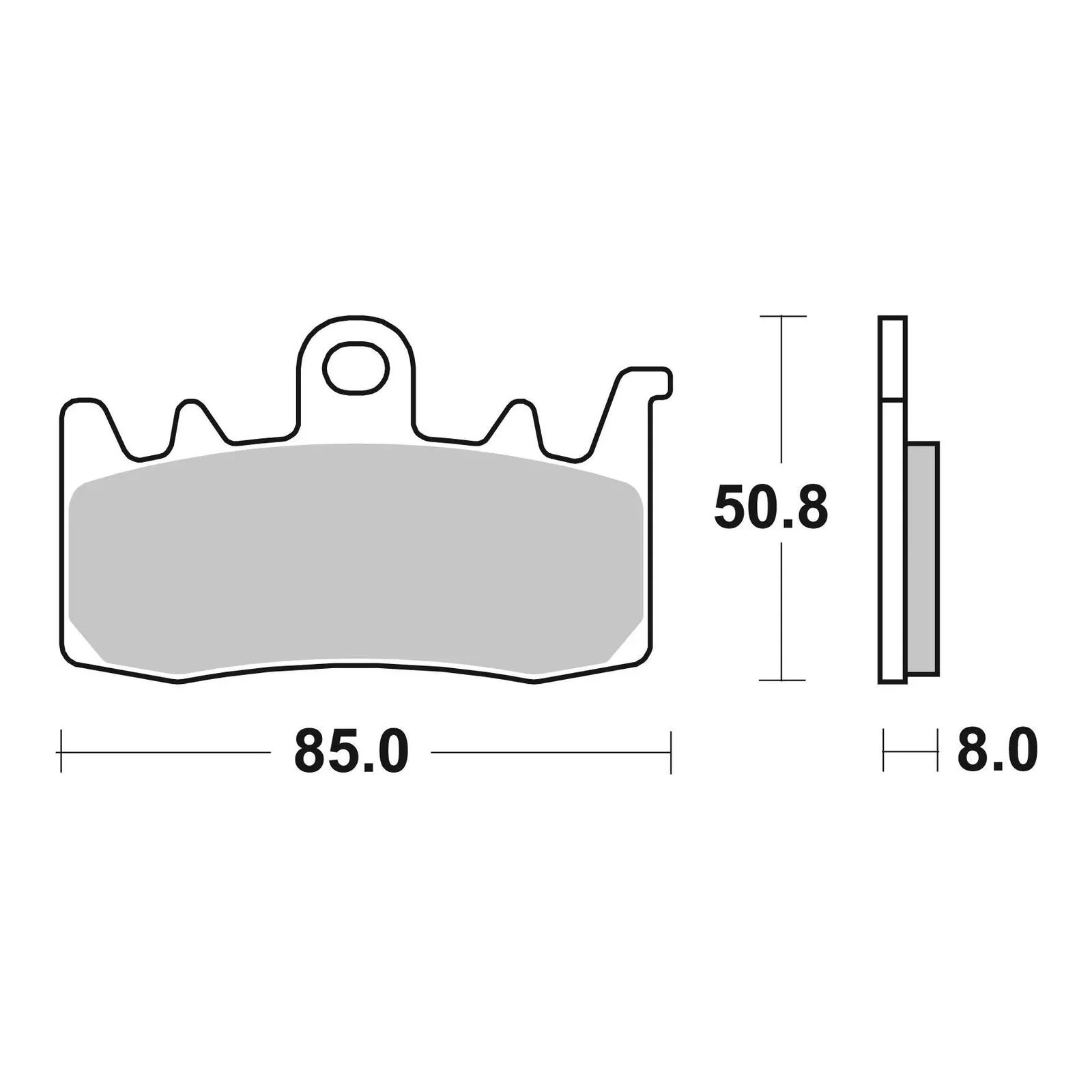 Brembo Prime Brake Pad Sinter Front 07BB38SA - Image 3