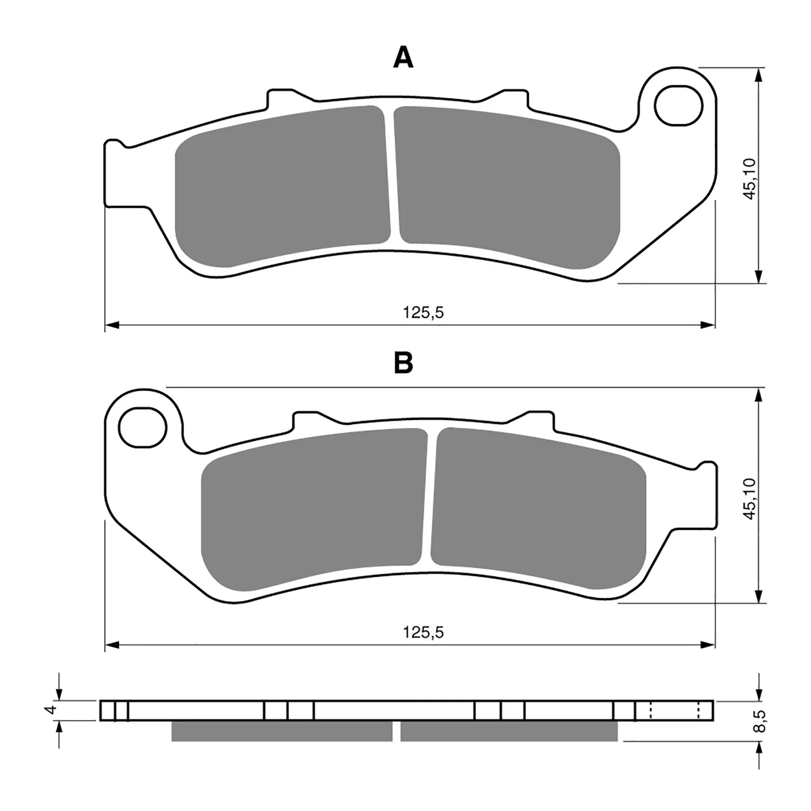 GOLDfren Brake Pads Sintered Sports GF055 - S3 (PH123) - Image 2