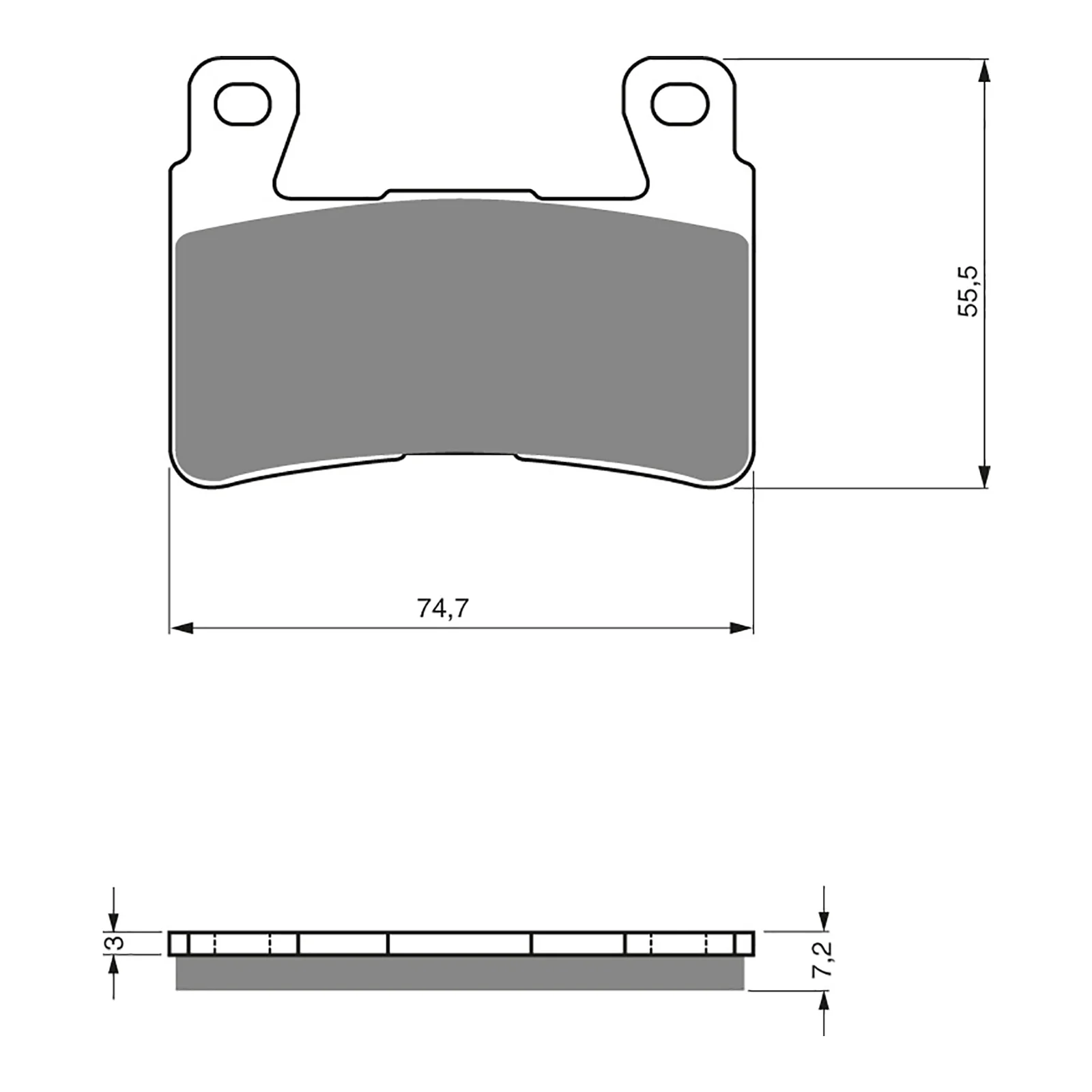 GOLDfren Brake Pads Sintered Sports GF134 - S3 ( PH273 ) - Image 2