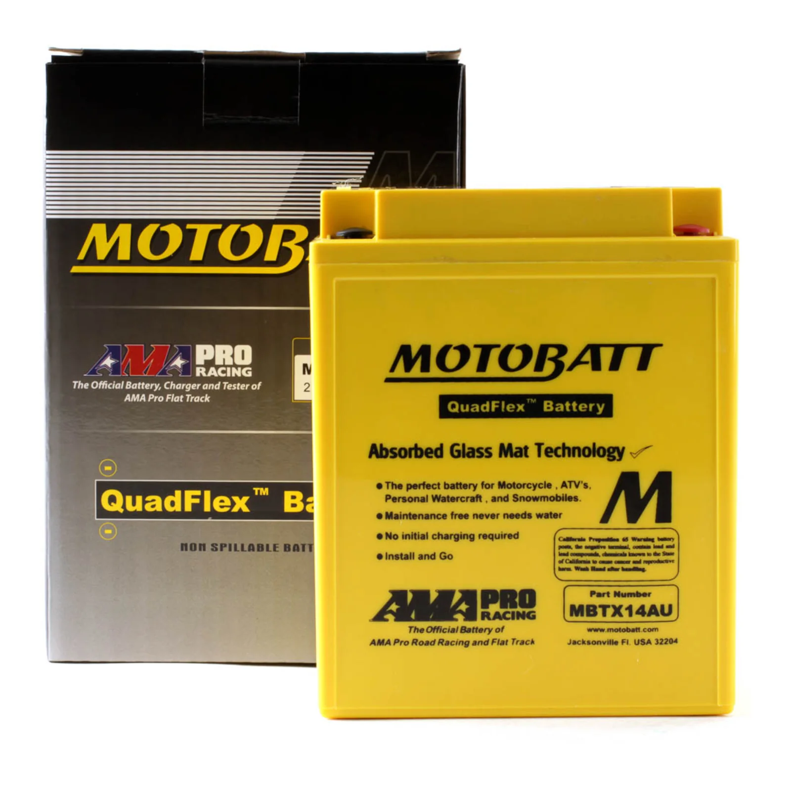 Motobatt Battery Quadflex AGM - MBTX14AU - Image 5
