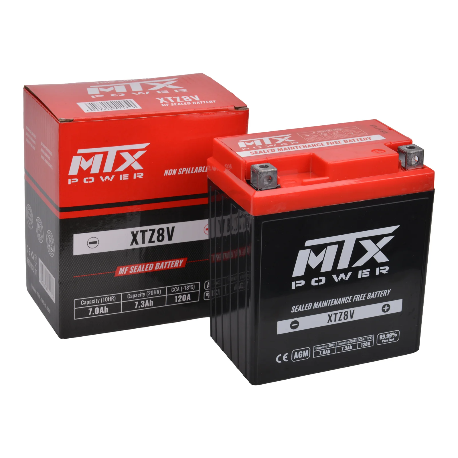 MTX Power Battery AGM - XTZ8V - Image 3