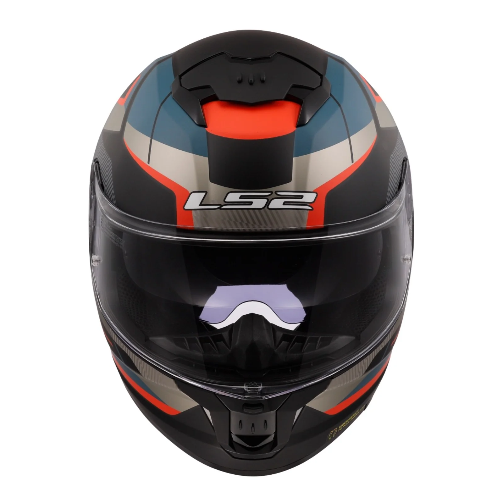 LS2 FF808 Stream II Road Helmet - Matte Black / Blue 06 - Image 8